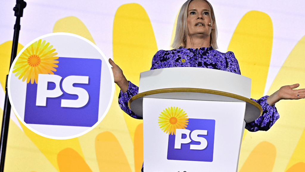 Valtiovarainministeri, puheenjohtaja Riikka Purra perussuomalaisten puoluevaltuuston kokouksessa Helsingissä 9. toukokuuta 2026.