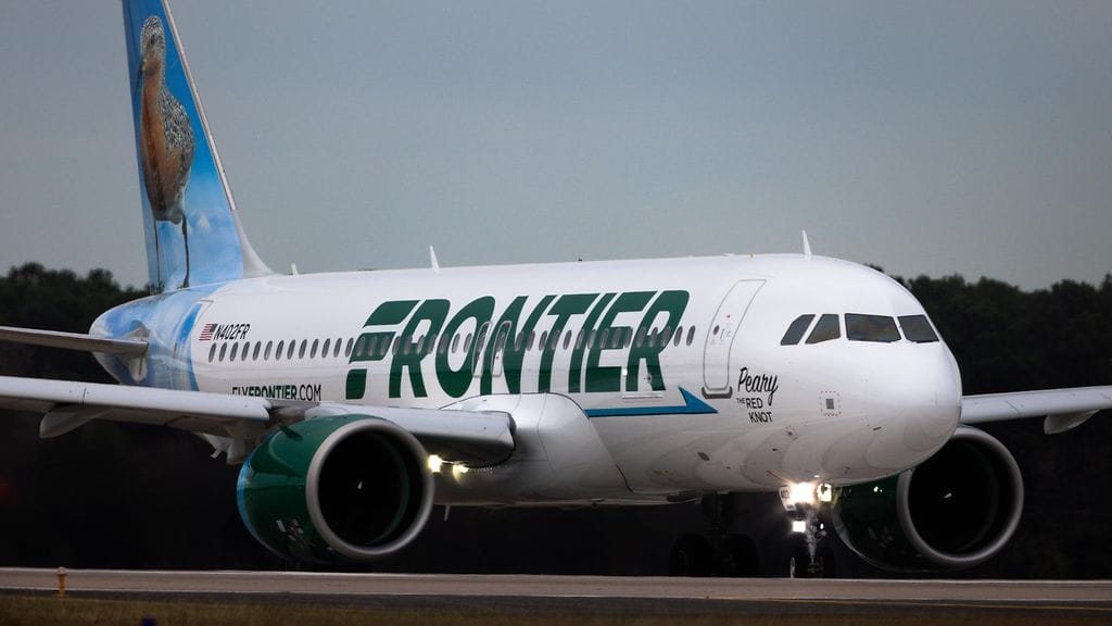 Kuvituskuva: Frontier Airlinesin lentokone
