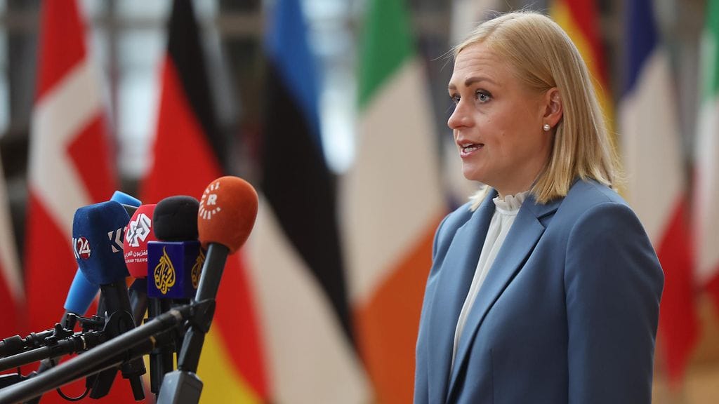 Elina Valtonen EU:n ulkoministerien kokouksessa Brysselissä 11. toukokuuta 2026.