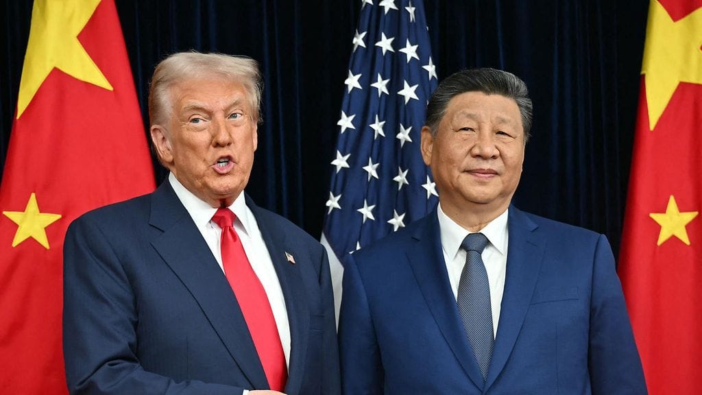 Yhdysvaltojen ja Kiinan presidentit Donald Trump ja Xi Jinping Etelä-Koreassa lokakuussa.