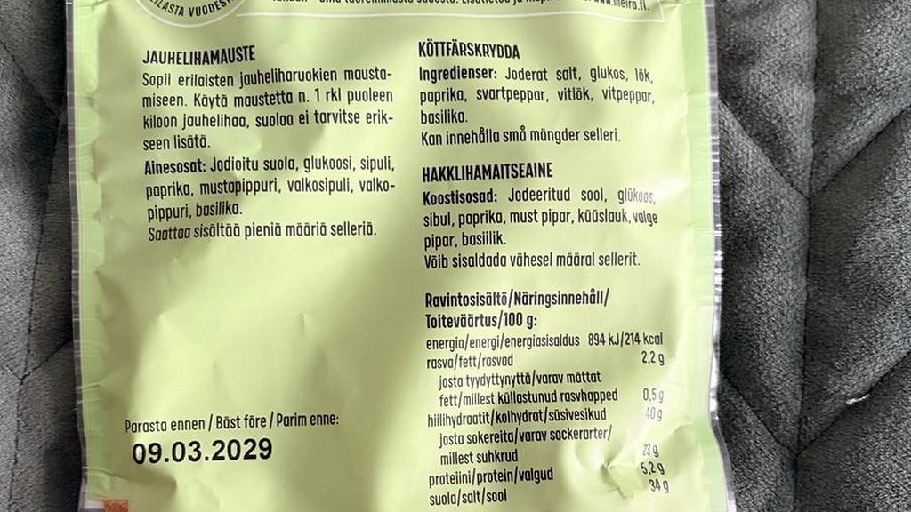 100 gramma jauhelihamauste