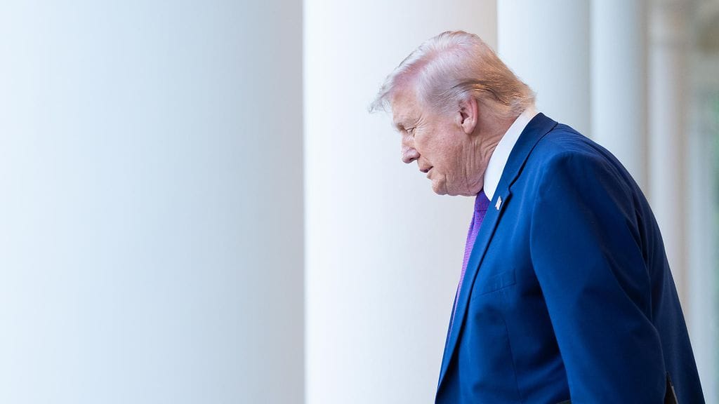 Presidentti Trump 13. toukokuuta. Yhdysvaltojen ja Iranin rauhanneuvottelut ovat pahasti jumissa.