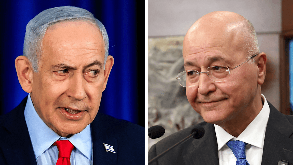 Kuvassa Israelin pääministeri Benjamin Netanjahu ja Libanonin presidentti Joseph Aoun.