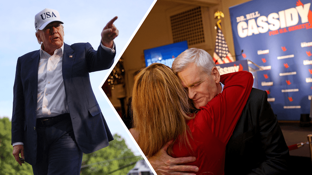 Trumpin parjaama senaattori Billl Cassidy sai halauksen vaalitappionsa jälkeen.