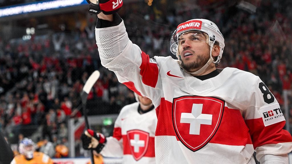 Sveitsin Sven Andrighetto oli muiden muassa kurittamassa Saksaa.