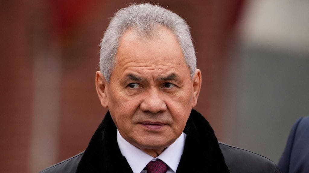 Venäjän turvallisuusneuvoston pääsihteeri Sergei Shoigu 9. toukokuuta.