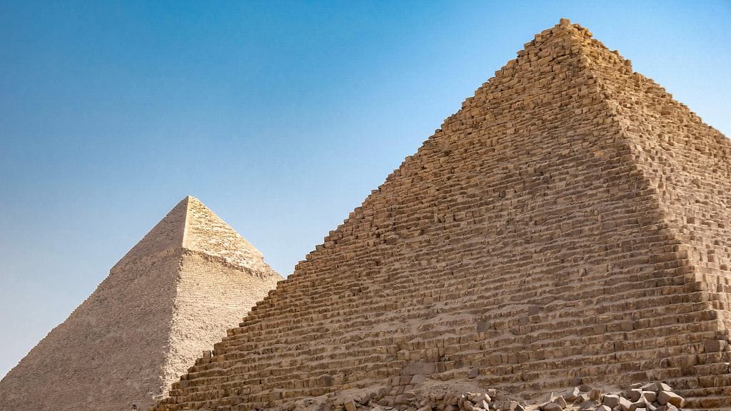 Gizan pyramidit Egyptissä.