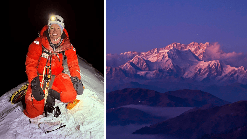 Anni Penttilä on kolmas suomalainen ja ensimmäinen suomalaisnainen Kanchenjungan huipulla.