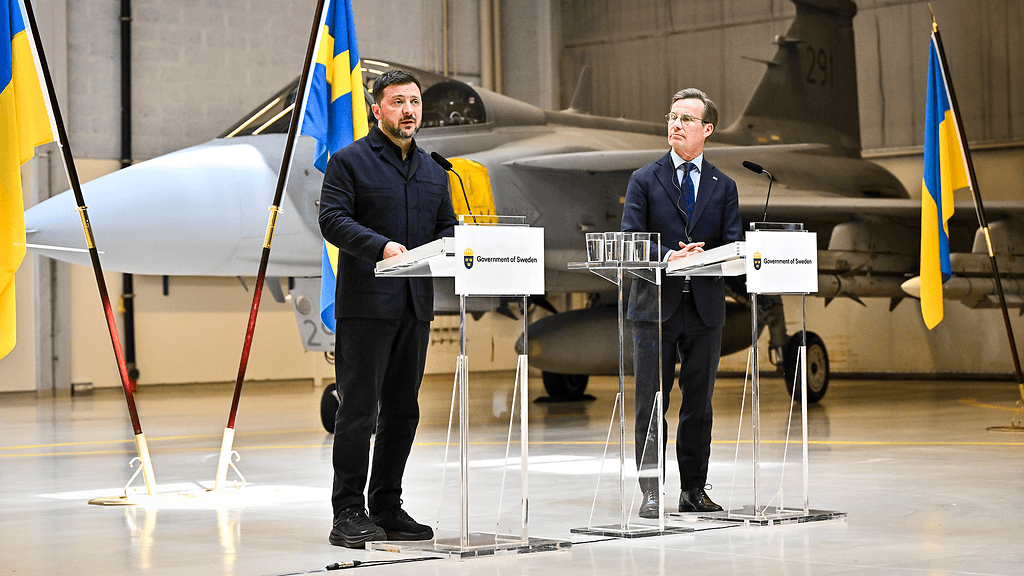 AOP Zelenskyi Kristersson Gripen 2805