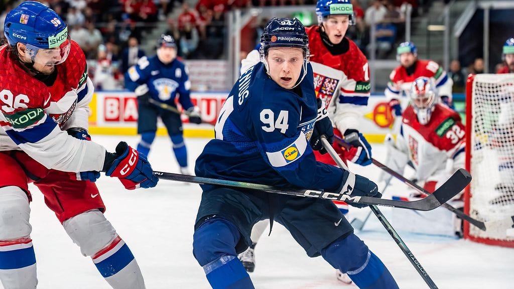 Konsta Helenius on summannut MM-turnauksen neljässä ottelussa tehot 1+2.