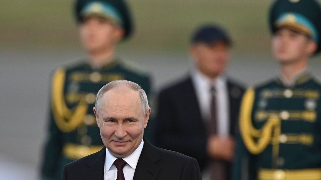 Venäjän presidentti Vladimir Putin Kazakhstanissa 27. toukokuuta.