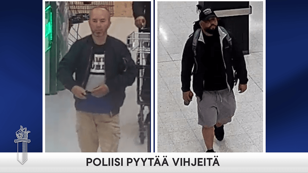 Poliisi etsii näitä miehiä.