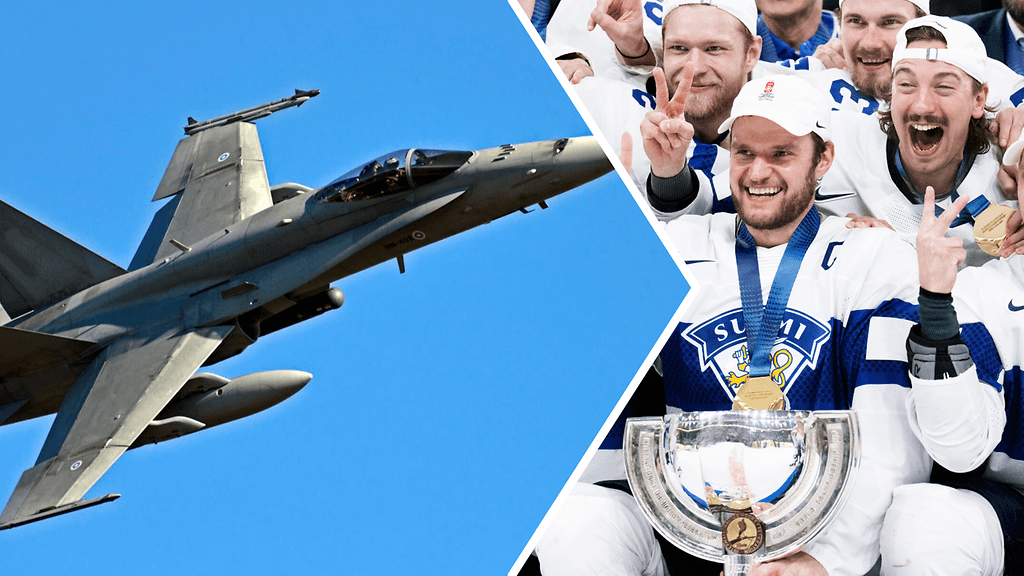 Leijonien paluukoneen tunnuksessa on perinteitä. Hornetien kunniasaatto jäi vielä mysteeriksi.