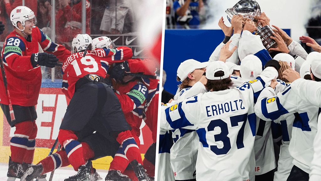 Leijonat ja Norjan MM-pronssijoukkue löysivät toisensa Sveitsin kisojen jälkeisissä juhlissa.