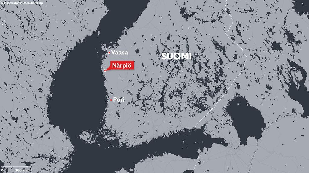 Närpiössä sattuneessa tulipalossa säästyttiin henkilövahingoilta.