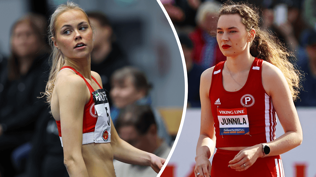 Ella Mikkola ja Ella Junnila onnistuivat Paavo Nurmi Gamesin korkeushyppypaikalla.