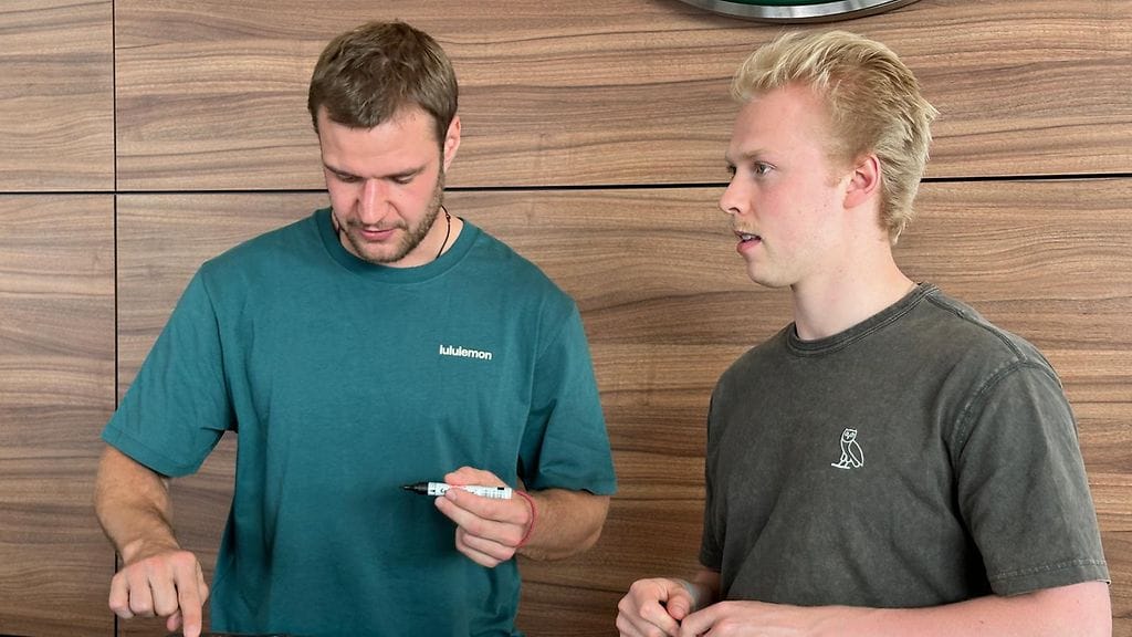 Aleksander Barkov ja Konsta Helenius