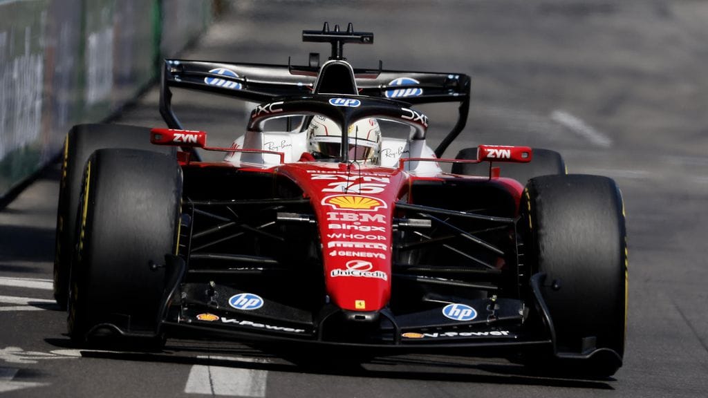 Ferrarin Charles Leclercin kilpailu päättyi seinään.