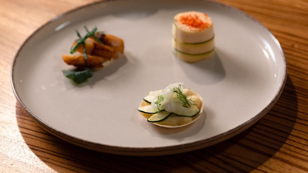 MasterChef Suomi: Äyriäisballotine sekä paistettua kampasimpukkaa, Millan resepti