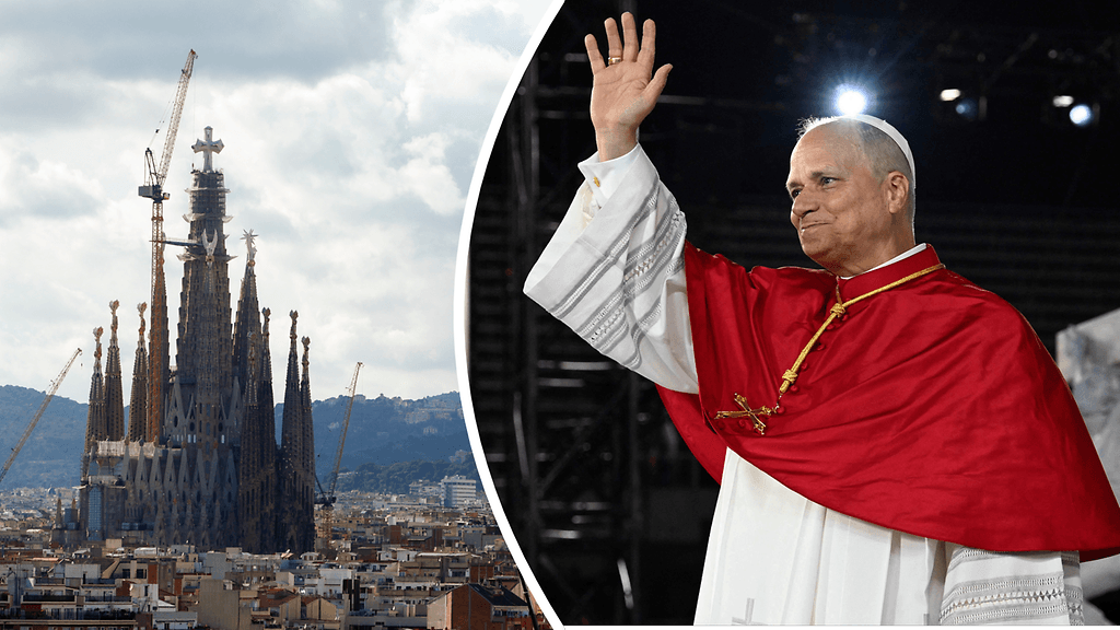 Paavi Leo siunaa tänään Sagrada Familian uuden tornin Barcelonassa