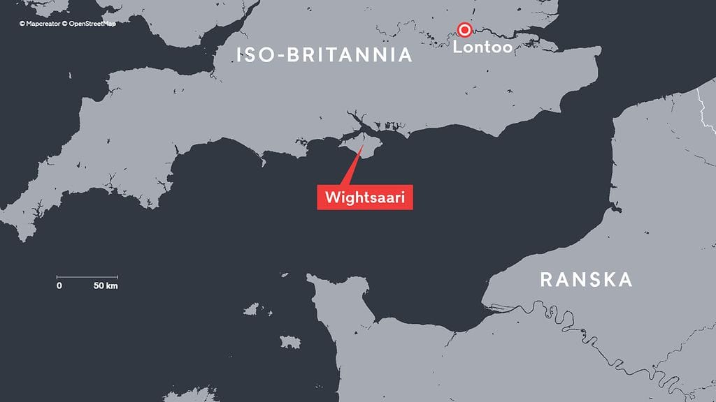 1606 Wightsaari kartta