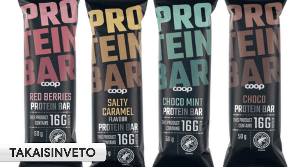 Erä Coop-proteiinipatukoita vedetään pois myynnistä