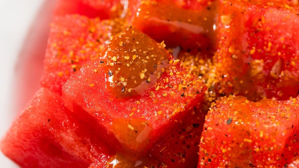 Tajin-mausteseos ja vesimeloni on klassinen yhdistelmä.