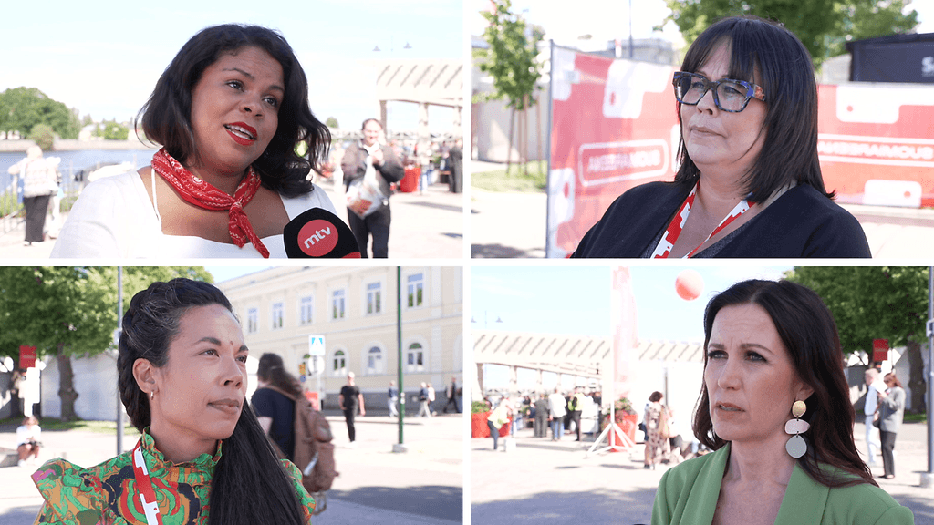 Fatim Diarra (ylh. vas.), Saara Salminen (ylh. oik.), Shadia Rask (alh. vas.) ja Pihla Keto-Huovinen keskustelivat tasa-arvosta myös SuomiAreenan lavalla. Katso koko keskustelu Katsomosta.