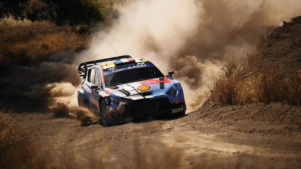 Adrien Fourmaux on ollut huippuvauhdissa Kreikan MM-rallissa.