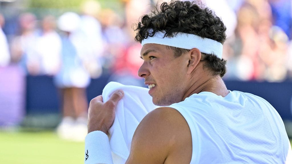 Ben Shelton on kova haaste Otto Virtaselle Wimbledonissa.