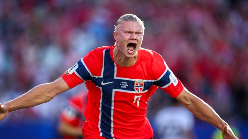 Erling Haaland ottaa happea.