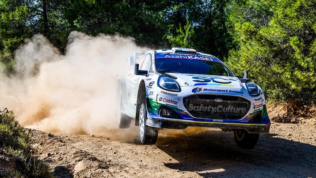 Josh McErlean Kreikan MM-rallissa.