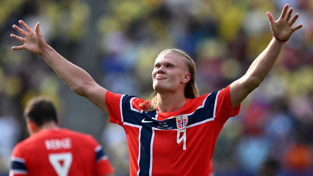 Erling Haaland, Norjan kansallissankari.