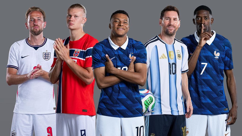 Harry Kane (vas.), Erling Haaland, Kylian Mbappe, Lionel Messi ja Ousmane Dembele ovat olleet MM-turnauksen maalintekijäkermaa. He taistelevat vielä maailmanmestaruudesta.