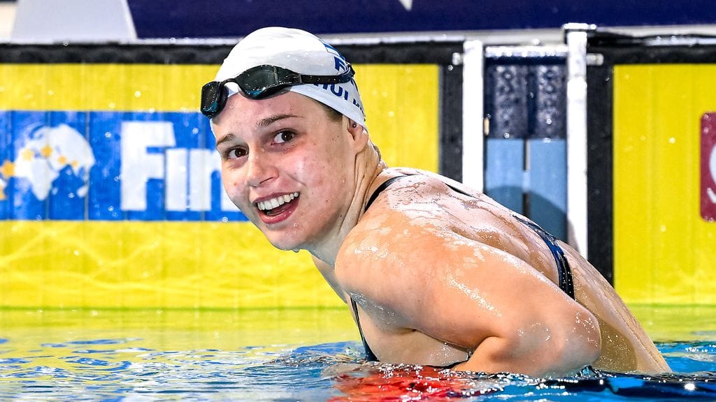 Ida Aydin altaassa joulukuussa 2022. Olympiaurallaan hän on edennyt parhaimmillaan välieriin Tokiossa vuonna 2021. Pariisissa kolme vuotta myöhemmin hän karsiutui alkuerissä.