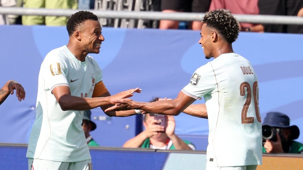 Kylian Mbappe onnistui taas maalinteossa MM-viheriöllä.
