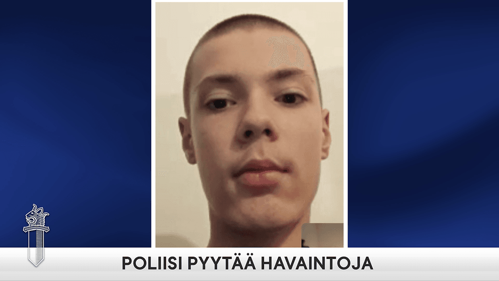 Havainnot kuvan pojasta hätänumeroon 112. Tällä hetkellä pojalla on pidemmät hiukset kuin mitä kuvassa on.