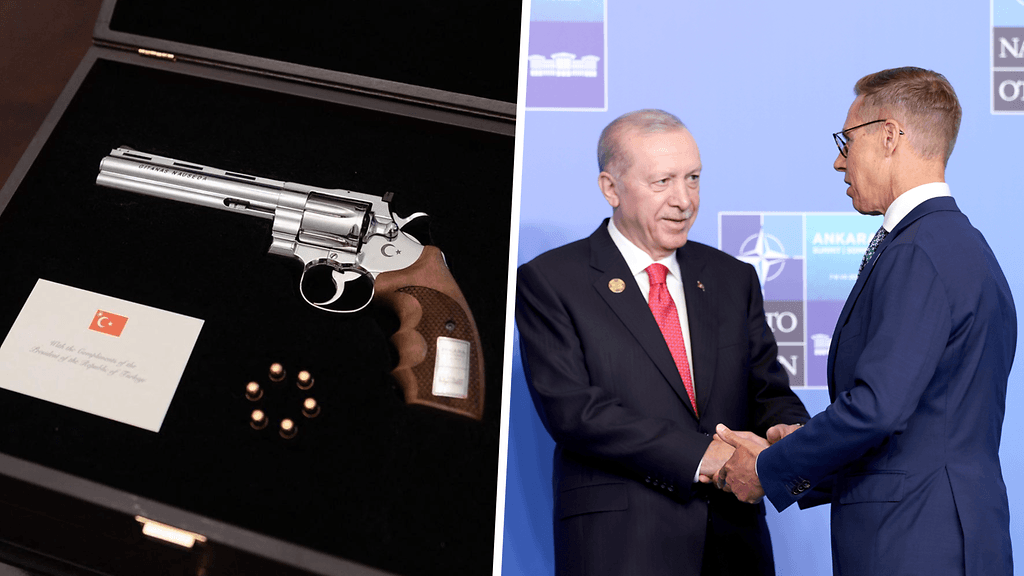 Stubb sai astetta erikoisemman lahjan Turkin Erdoganilta.