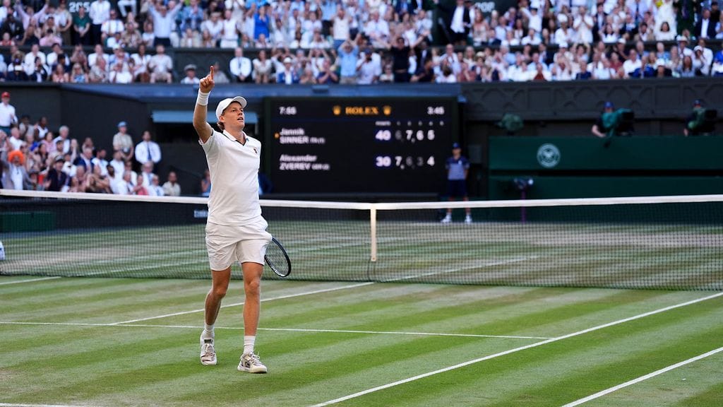Jannik Sinner on jälleen Wimbledonin kuningas.