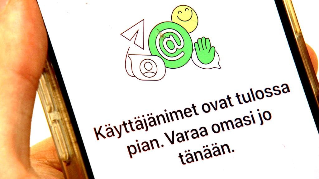 WhatsApp viestittelyn käyttäjänimiä varataan jo.