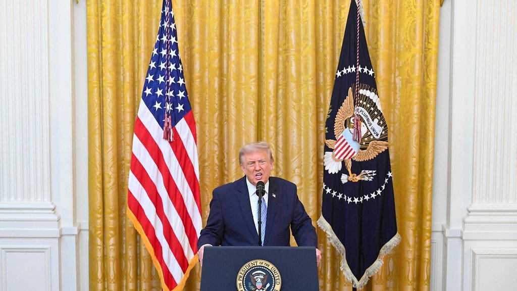 Trump piti puheen kansakunnalle aamuyöllä Suomen aikaan.