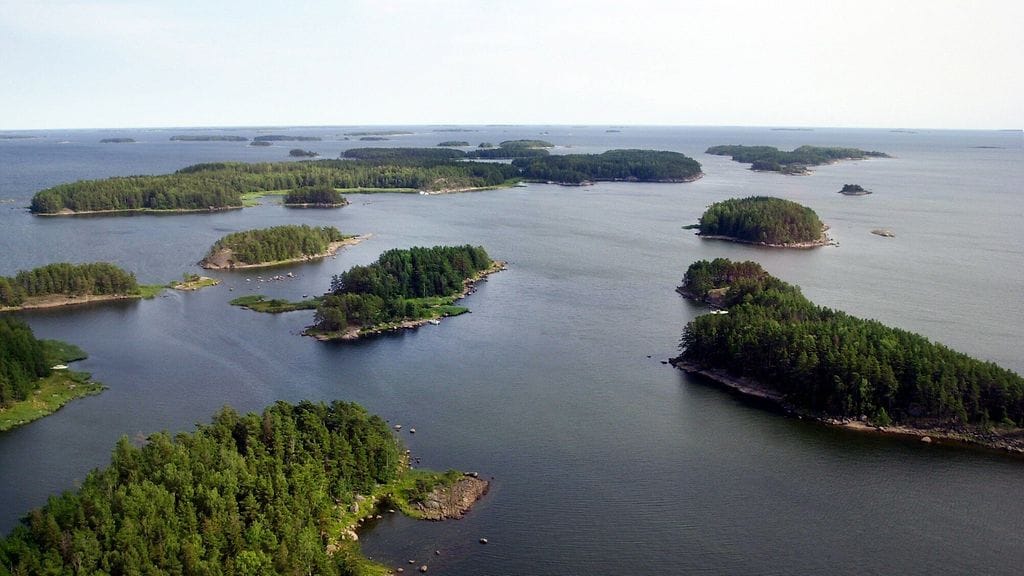Saaristoa itäisellä Suomenlahdella. Kuvituskuva.