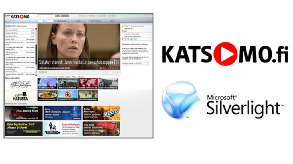 Katsomo siirtyy Silverlightiin.
