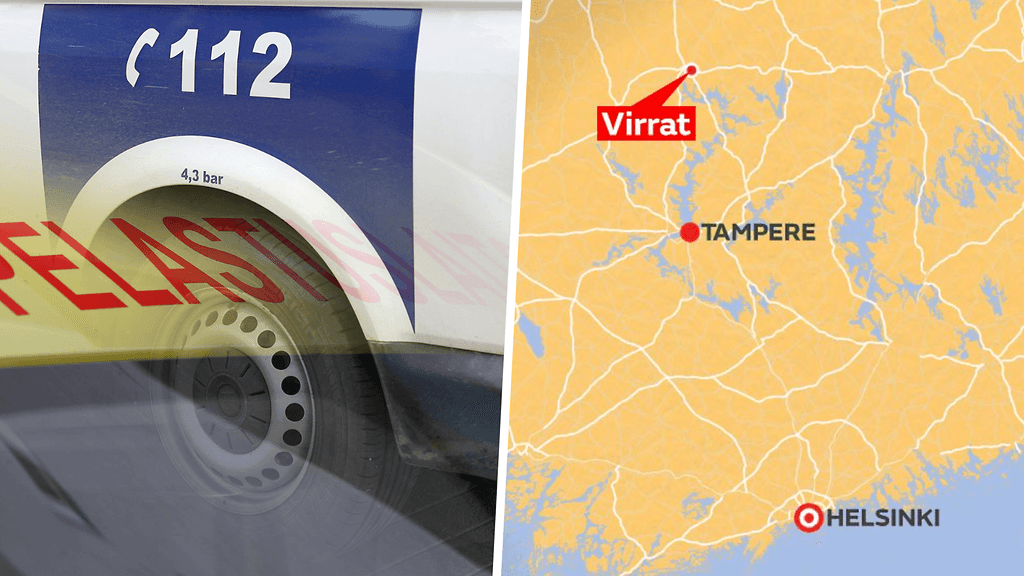 Virroilla tapahtui perjantaina kuolonkolari. Virrat sijaitsee Pirkanmaalla Tampereen pohjoispuolella.