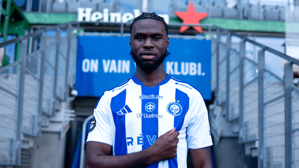 Amara Nallo harjoitteli jo perjantaina HJK:n mukana.