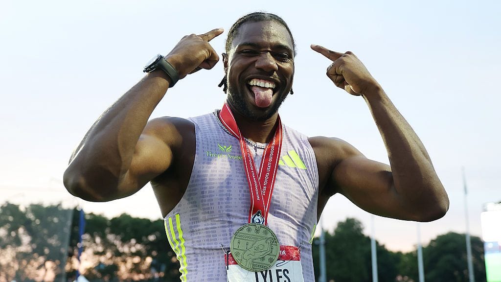 Noah Lyles sivusi ennätystään 9,79 USA:n mestaruuskisojen finaalissa.