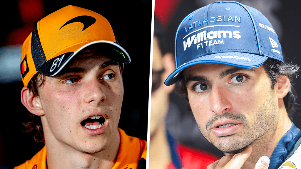 Oscar Piastri ja Carlos Sainz.