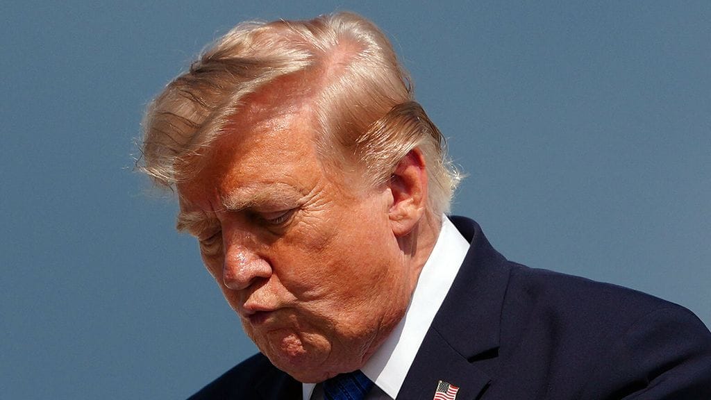 Donald Trump kuvattuna New Jerseyssä 31. heinäkuuta 2026.