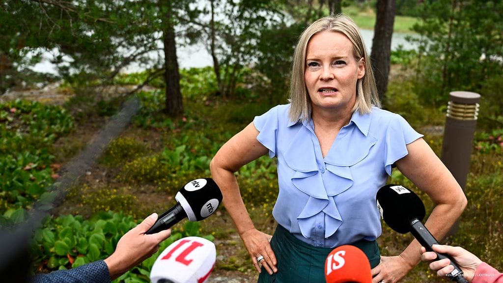 Purra piti tiedotustilaisuuden tiistaina budjettiehdotukseen liittyen.