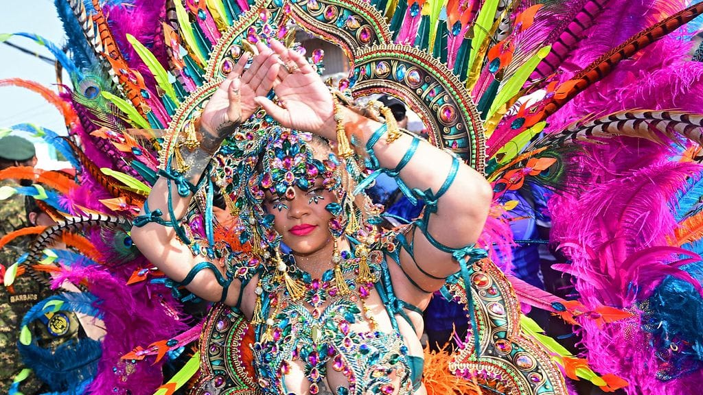 Rihanna Grand Kadooment -paraatissa.